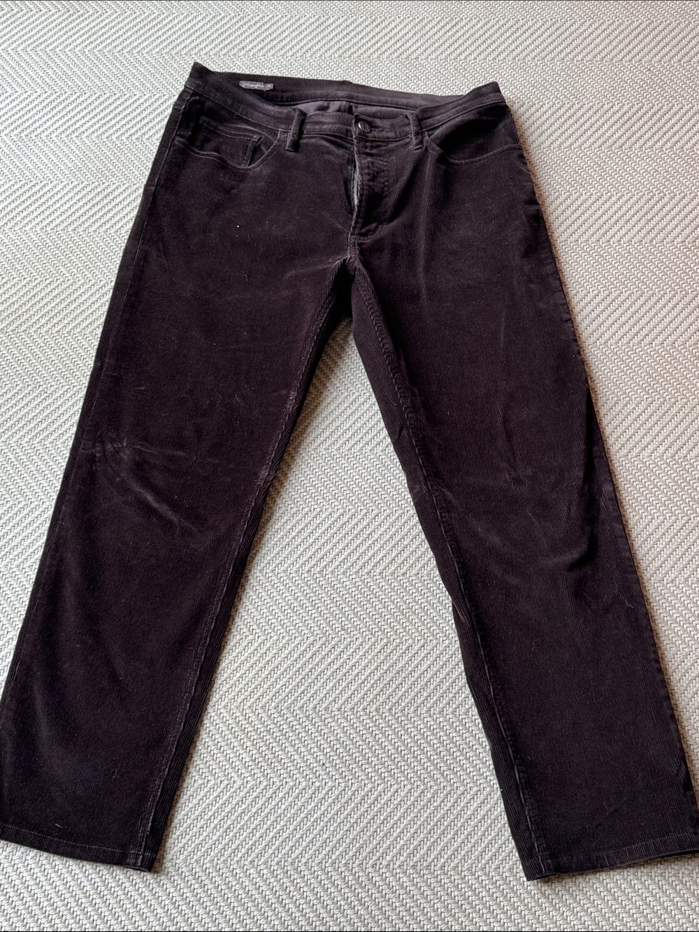 J. McLaughlin Men's Straight Corduroy Jeans in Black